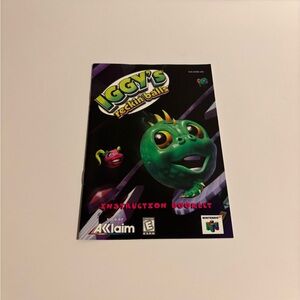 Iggy's Reckin' Balls Instruction Booklet - Nintendo 64